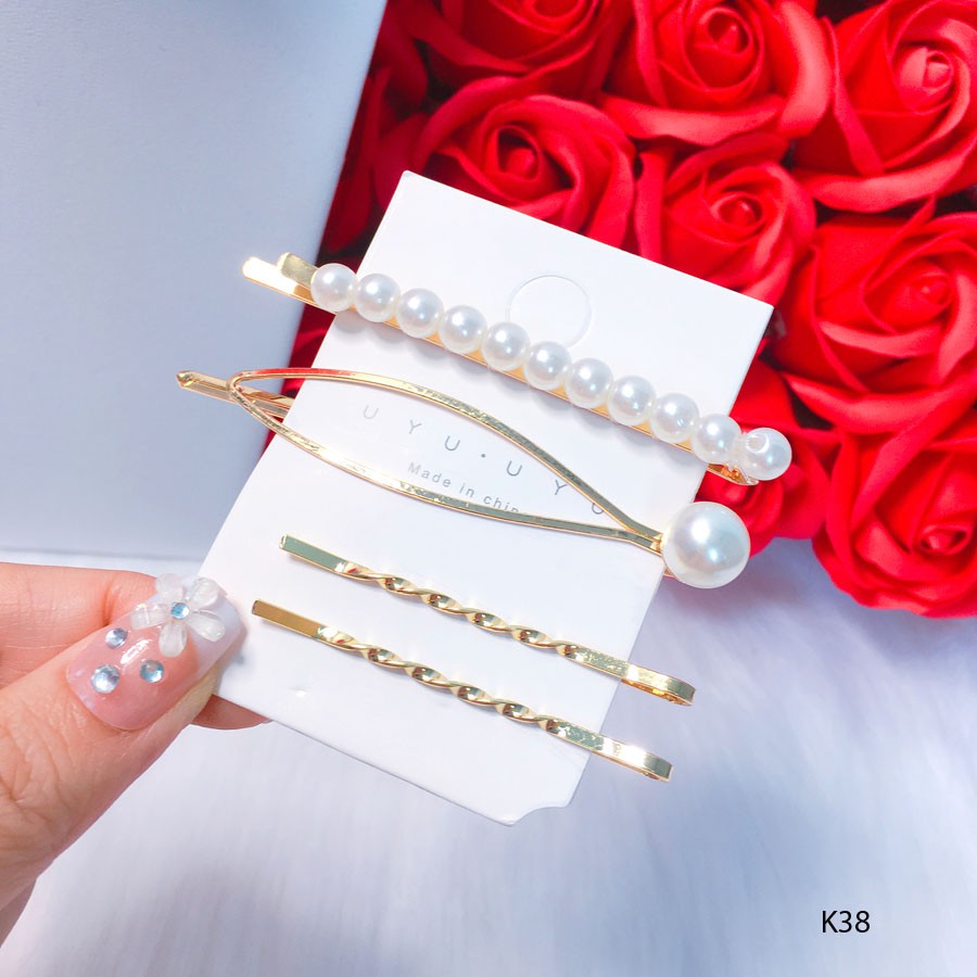 Kẹp tóc nhiều kiểu phong cách Hàn Quốc K38