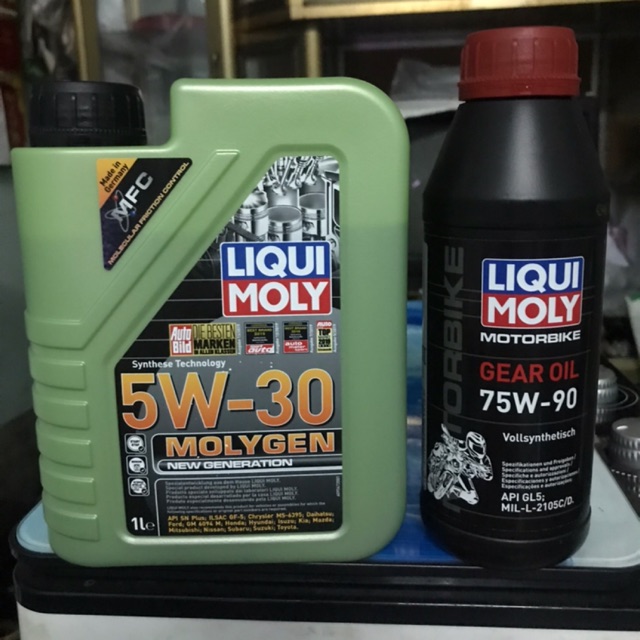 Combo nhớt máy nhớt láp liquimoly cao cấp