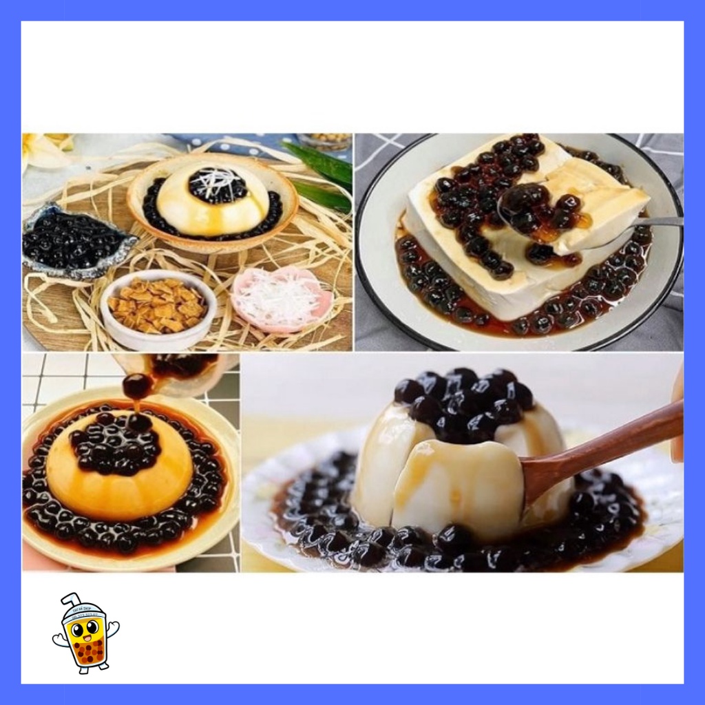 set tàu hũ trân châu đường đen,nguyên liệu làm trà sữa