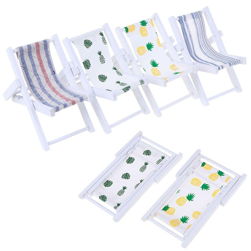 Mô Hình Ghế Bãi Biển Mini Tỉ Lệ 1: 12 Trang Trí Nhà Búp Bê