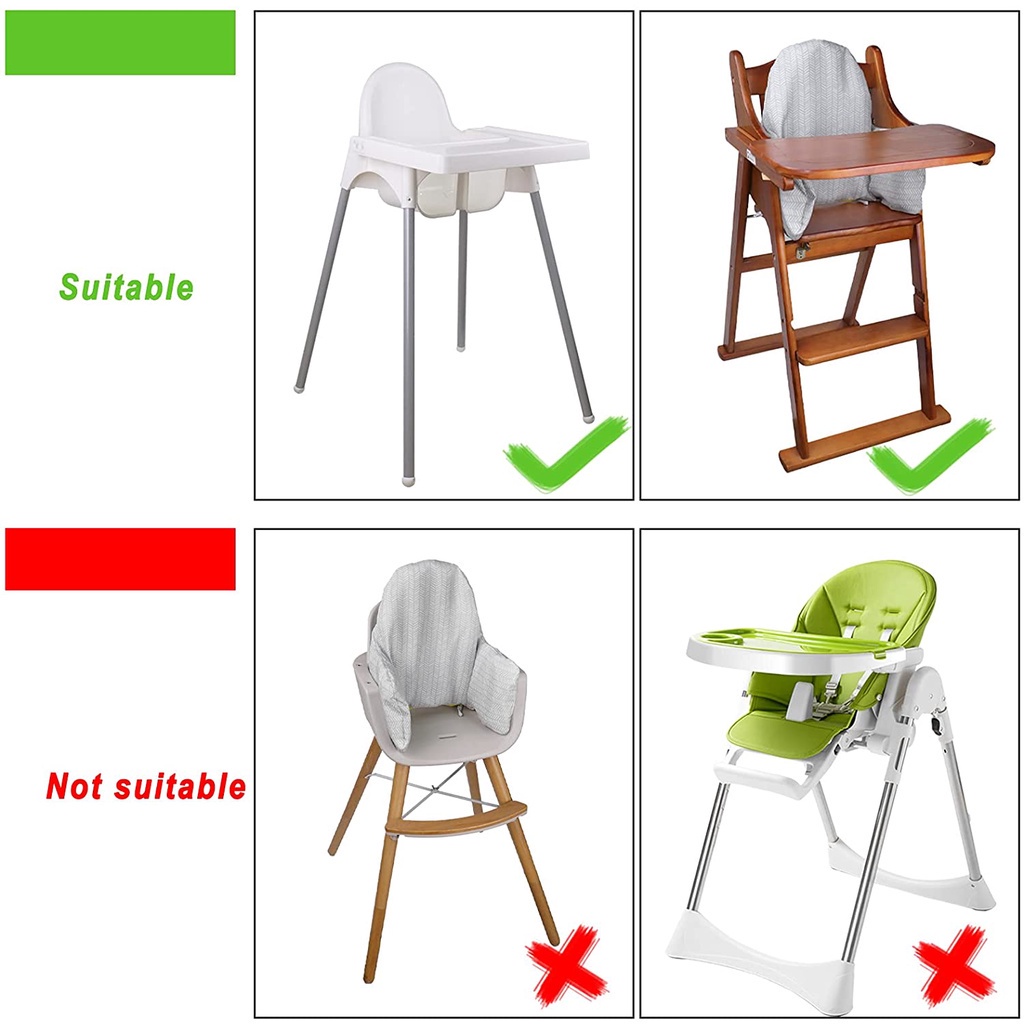 Cushion for High Chair High Chair Cushion Pad high Chair Seat Pad Built-in Inflatable Cushion Soft and Comfortable Baby Sitting More JP5
