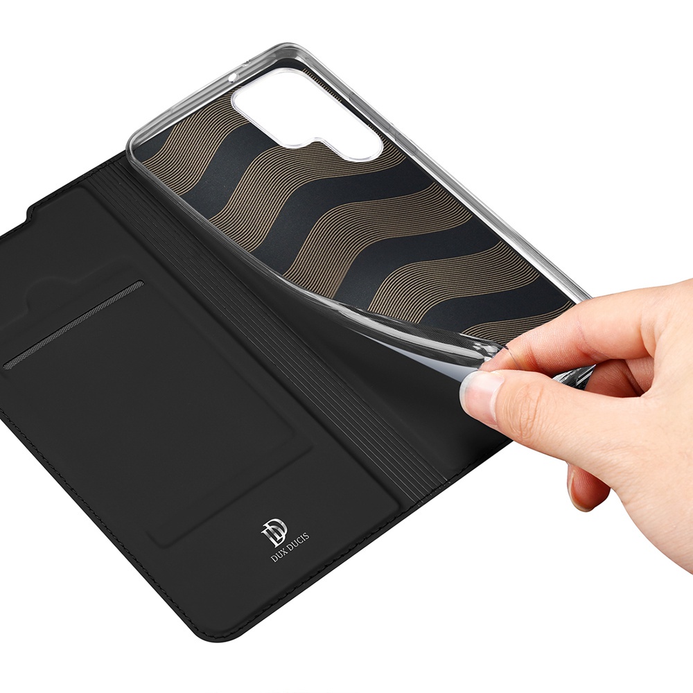 Bao Da Điện Thoại Dux Ducis Bằng PU Dạng Ví Nắp Lật Hít Nam Châm Có Ngăn Đựng Thẻ Và Giá Đỡ Cho Samsung Galaxy S22 Ultra S22 Plus S22 +