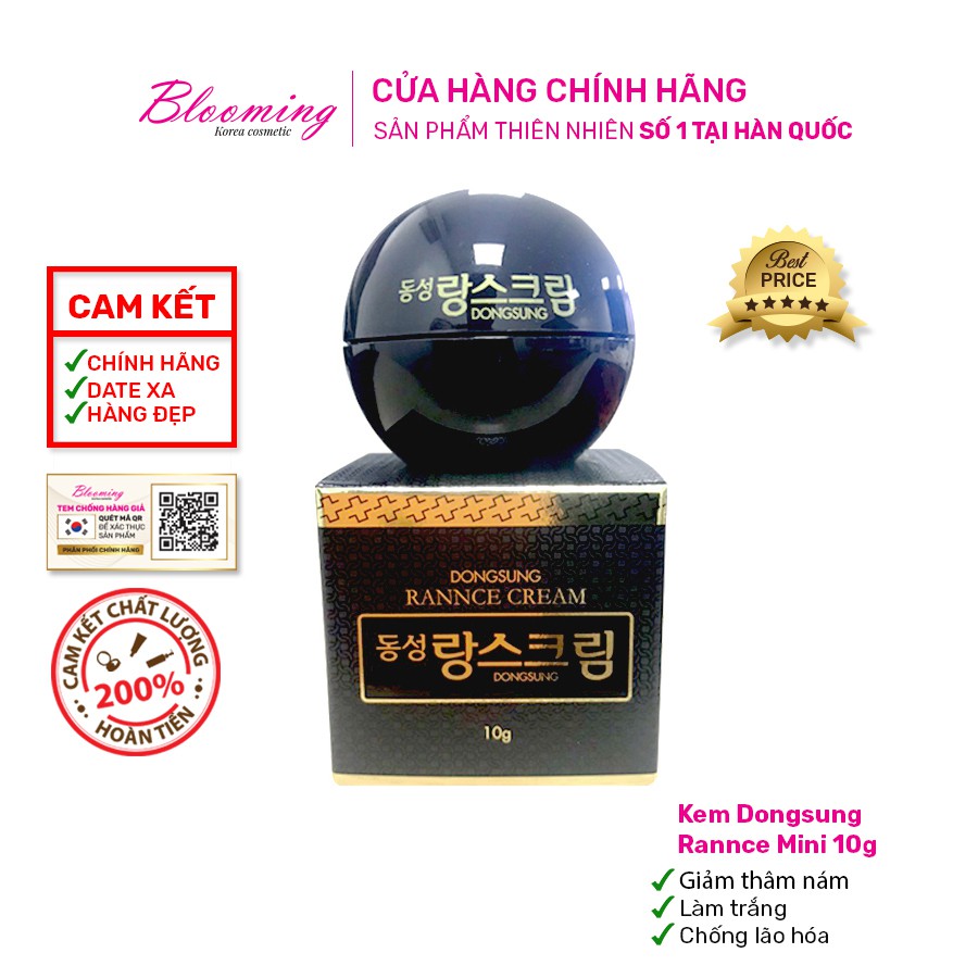Kem dưỡng ẩm, giảm thâm nám, tàn nhang và mờ thâm cao cấp DongSung Rannce Cream 10g BLOOMING | BigBuy360 - bigbuy360.vn