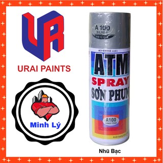 [Hỏa Tốc HCM] Sơn Phun Nhũ Bạc A100 Sơn Xịt ATM Spray Cao Cấp (400ml/chai) - Điện Nước Minh Lý