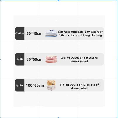 Vacuum compression bag extra large, medium and small storage clothes down jacket quilt dormitory moving packing and sorting bag