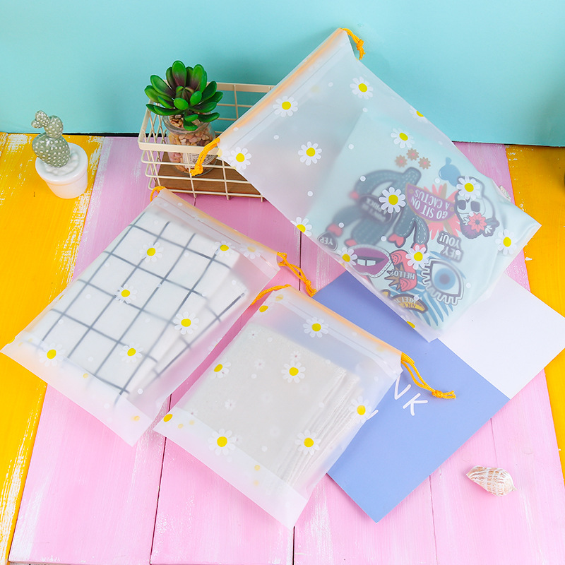 Túi Dây Rút Chống Thấm Nước Họa Tiết Hoa Cúc