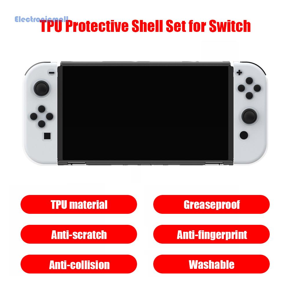 Vỏ TPU Trong Suốt Bảo Vệ Màn Hình Cho Switch OLED ElectronicMall01 | BigBuy360 - bigbuy360.vn