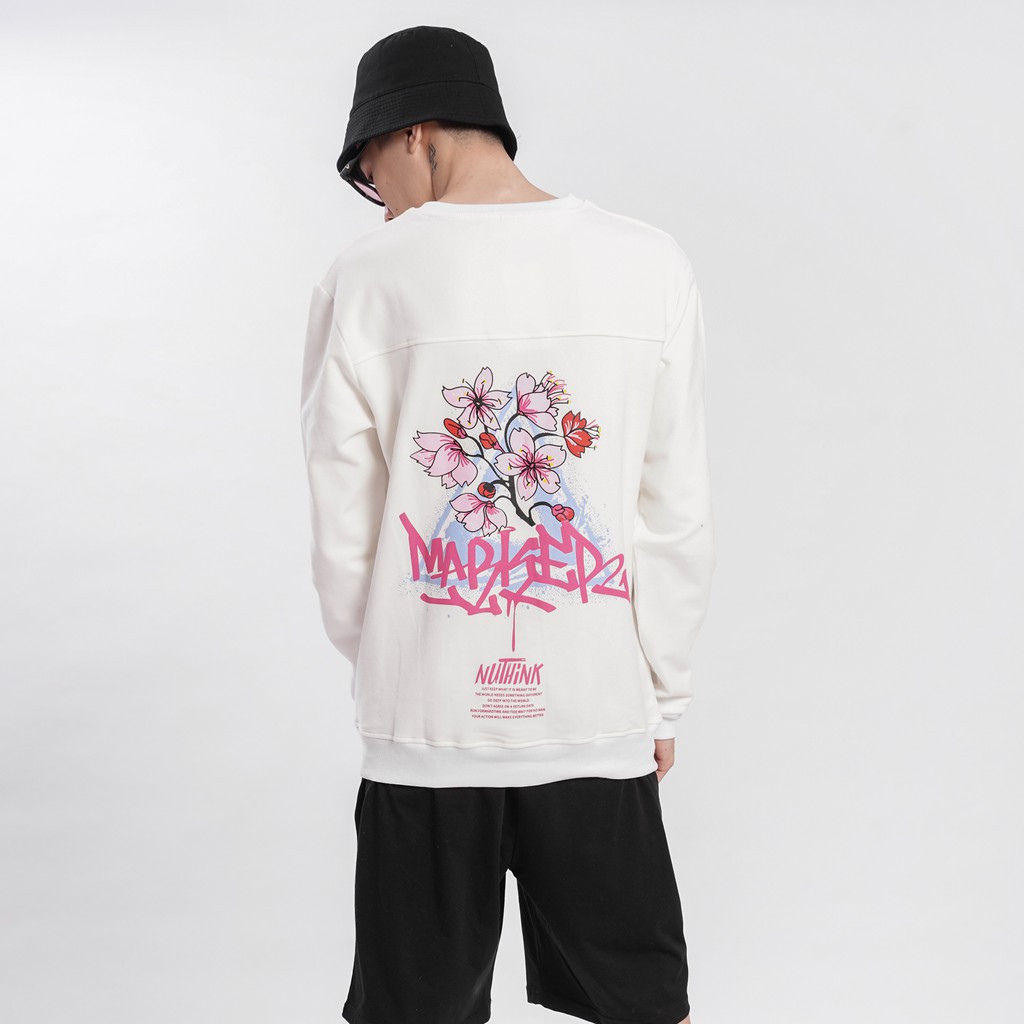 Áo SWEATER FLOWER Unisex N7 Dài Tay Oversize Nỉ Nam Nữ Basic Form Rộng Hàn Quốc Ulzzang Phong Cách Cá Tính