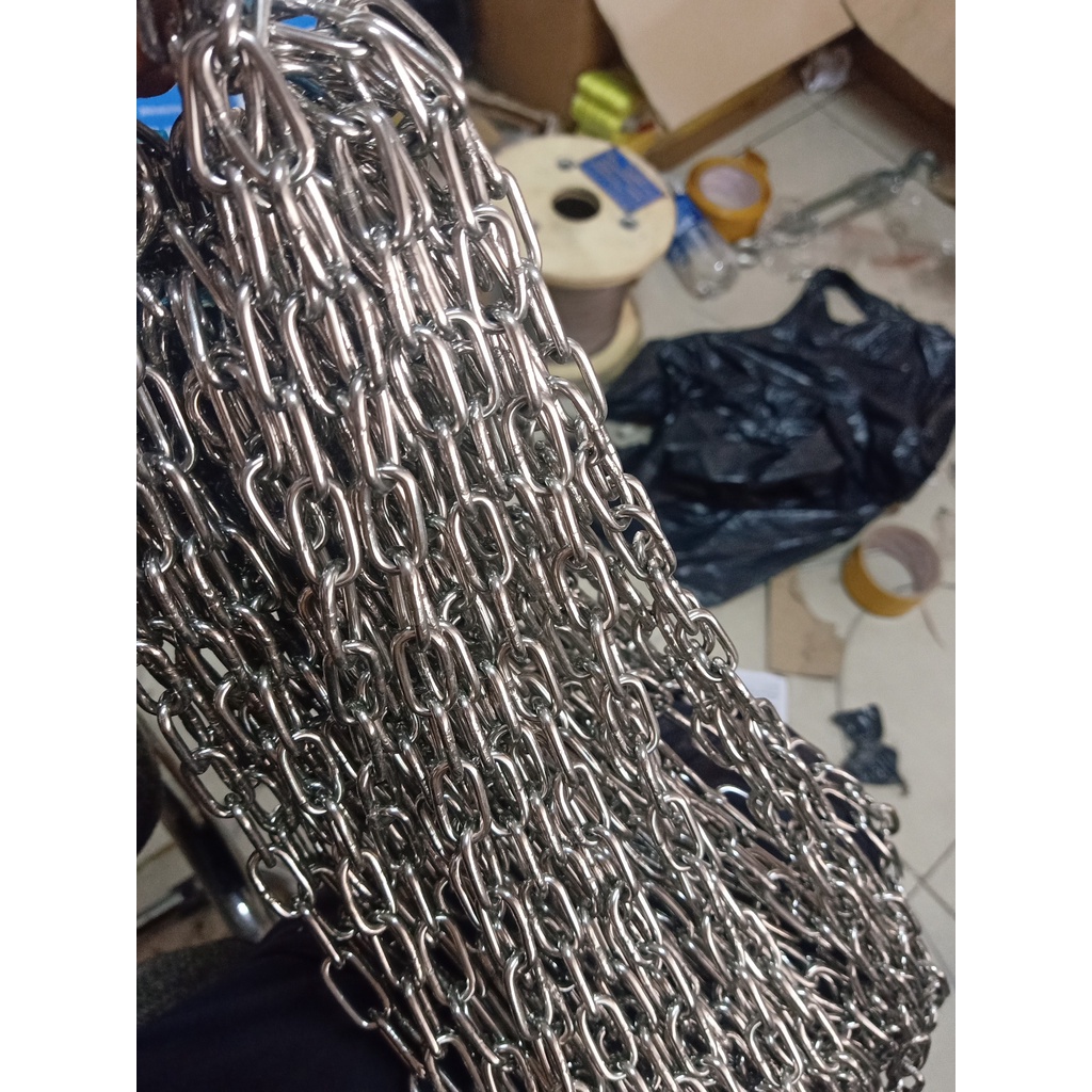 Dây Xích Sắt Mạ Kẽm 4mm(li).Sử dụng cho gia đình,công trình và xí nghiệp.