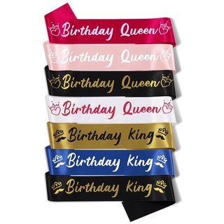 Băng Rôn Chữ King Và Queen Trang Trí Tiệc Sinh Nhật
