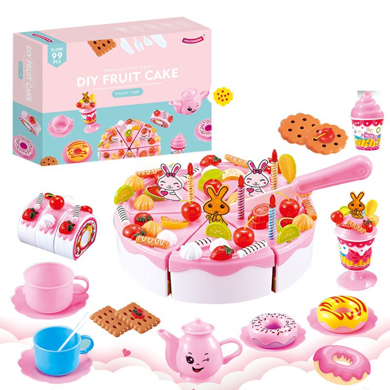 BỘ ĐỒ CHƠI CẮT BÁNH SINH NHẬT 99 CHI TIẾT CHO BÉ