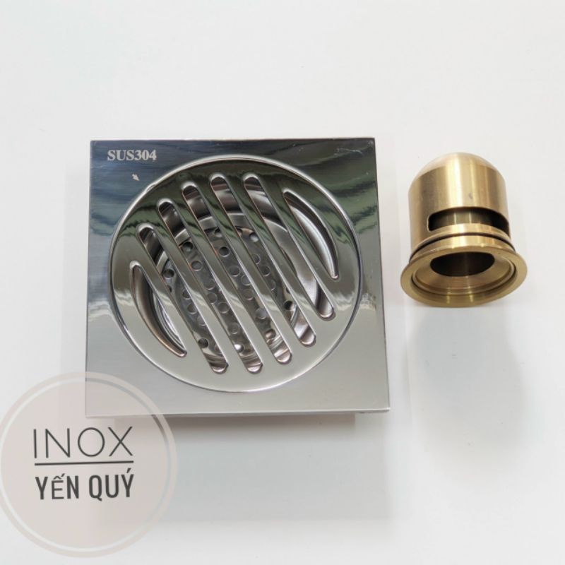 GA THOÁT SÀN ĐÁY ĐỒNG MẶT 10X10 6 LY CHO ỐNG 48,60 VÀ 76MM