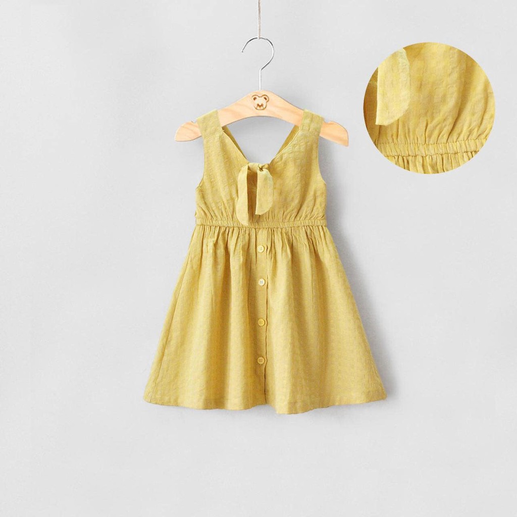 Váy maxi có nơ cho bé