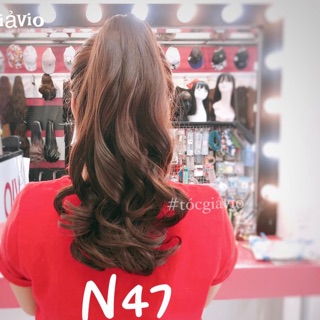 Tóc giả ngoặm xoăn cao cấp 40cm