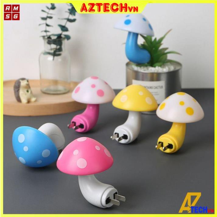 Đèn Ngủ Cảm Ứng Hình Cây Nấm (Màu Ngẫu Nhiên)