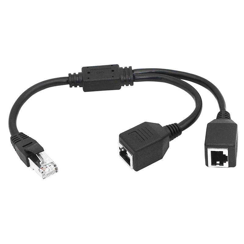 Dây Cáp Chia Cổng Mạng LAN RJ45 1 Male Sang 2 Female Cho Super Cat5 Cat6 Cat7 LAN Ethernet