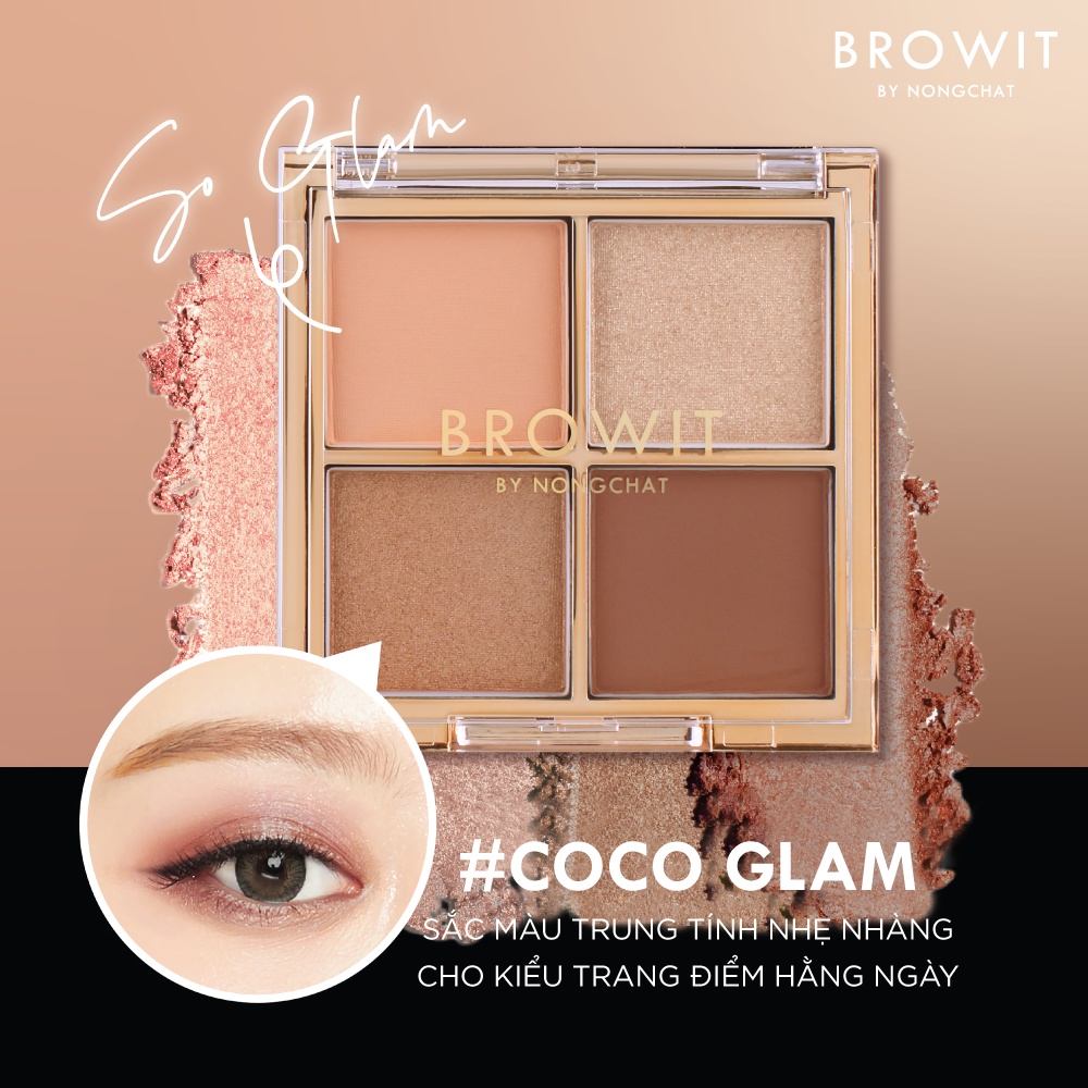 Bảng Phấn Mắt Browit Eyeshadow Palette 1g x 4Colors