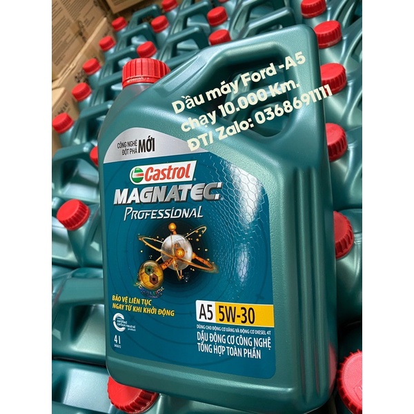 [Hàng chính hãng] Dầu nhớt động cơ Castrol Magnatec A5 / 5W30 (dầu máy khuyến cáo chạy 10.000 Km/ 1 vạn Km)