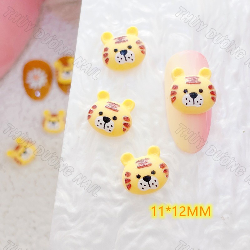 Charm hổ tết 2022 trang trí móng 3k/viên (combo 4 viên)