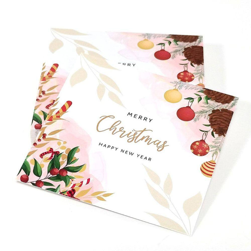 Set 30 Thiệp Giáng Sinh 8 * 8cm Trang Trí Tiệc