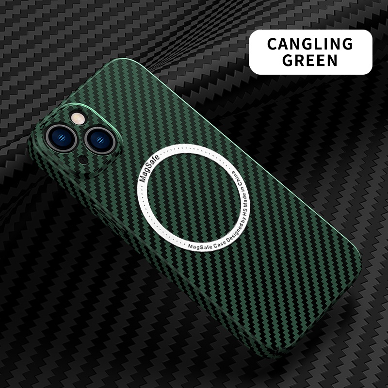 Ốp Điện Thoại Cứng Chống Sốc Kết Cấu Sợi Carbon Cho iPhone 13 12 11 Pro Max