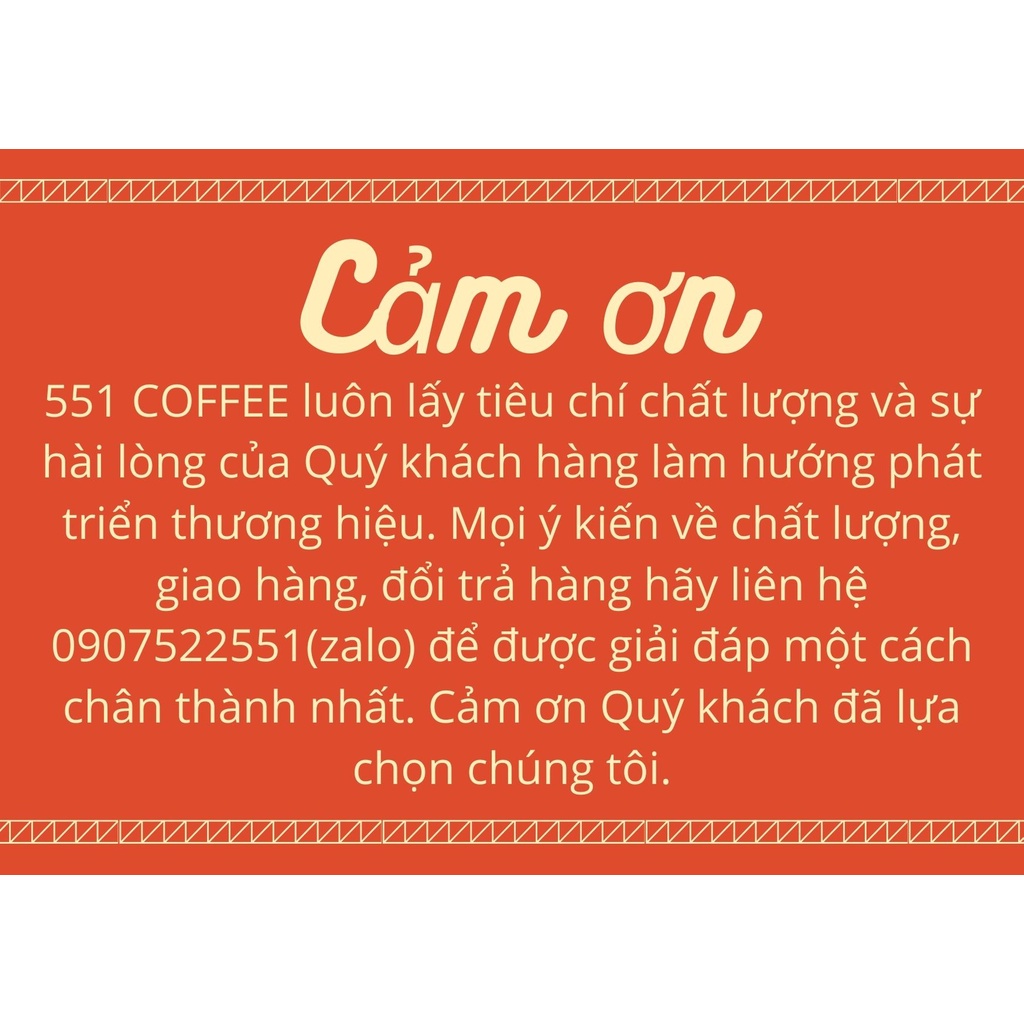 [MUA 3 TẶNG 1] 250GR Cafe Pha Phin Robusta Honey Chất Lượng Cao 100% Rang Mộc  - 551 Coffee | BigBuy360 - bigbuy360.vn