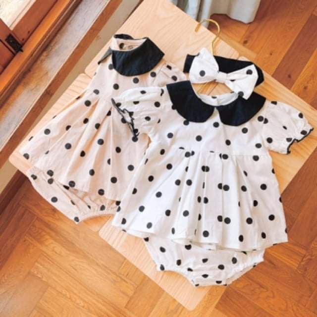 Set áo váy quần chip cho bé gái chất thô lụa mềm mát