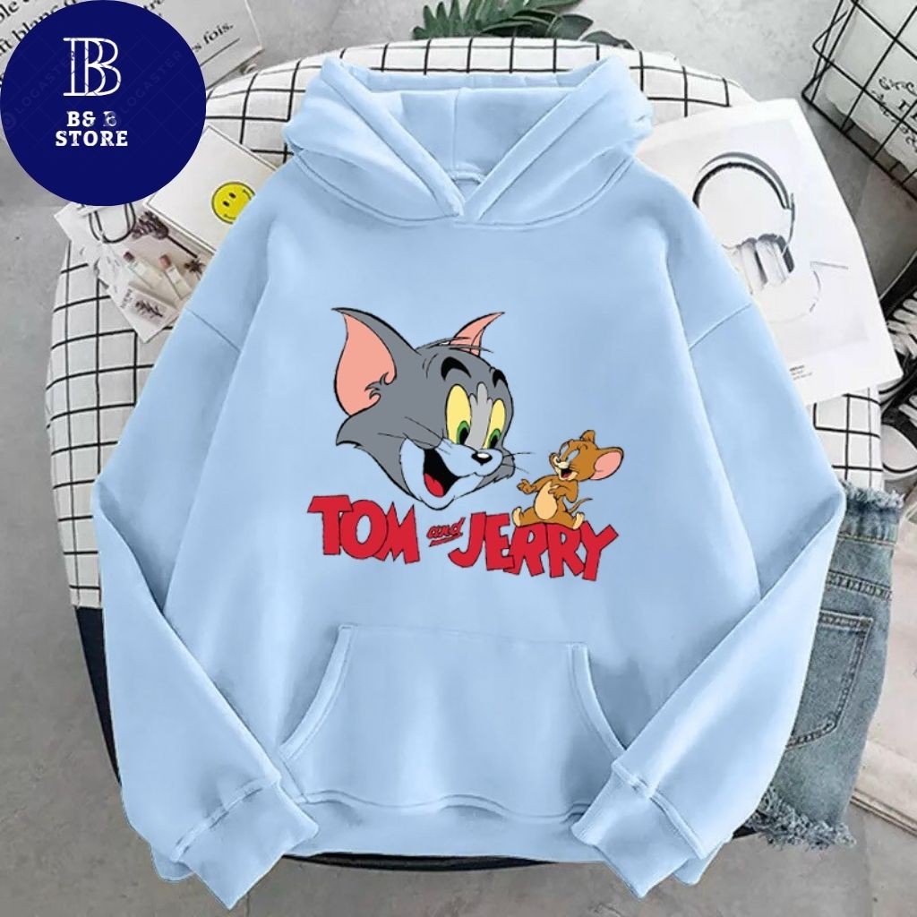 [ HOẠT HÌNH ] ÁO KHOÁC HOODIE NỈ UNISEX IN MÈO HOẠT HÌNH CỰC ĐẸP ÁO FORM NAM NỮ ĐỀU MẶC ĐƯỢC