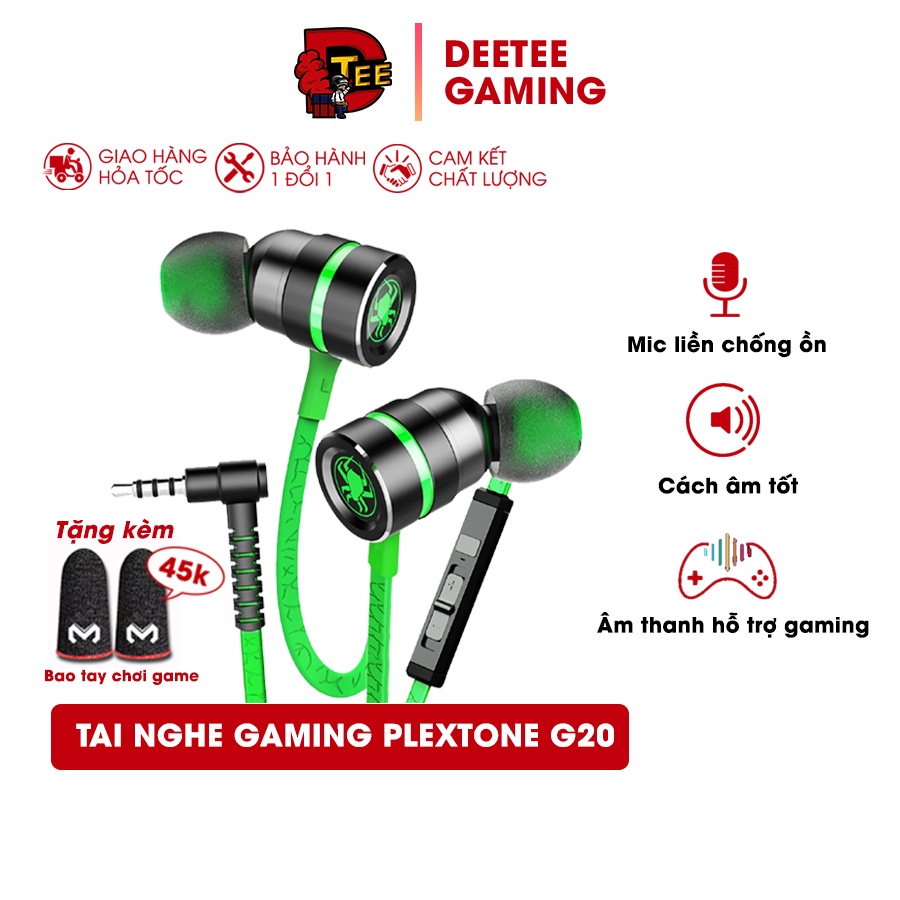 Tai nghe gaming G20 chính hãng PLEXTONE hỗ trợ nghe tiếng game rõ ràng và dễ phân biệt hướng