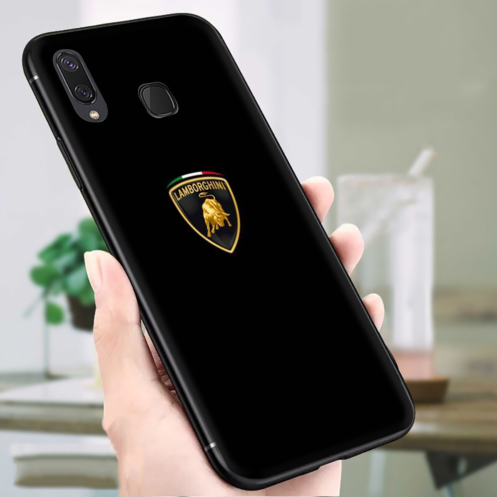 Ốp Điện Thoại Tpu Mềm Chống Rơi In Logo Lamborghini Cho Samsung A9 2018 A10 A10S A11 A20 A30