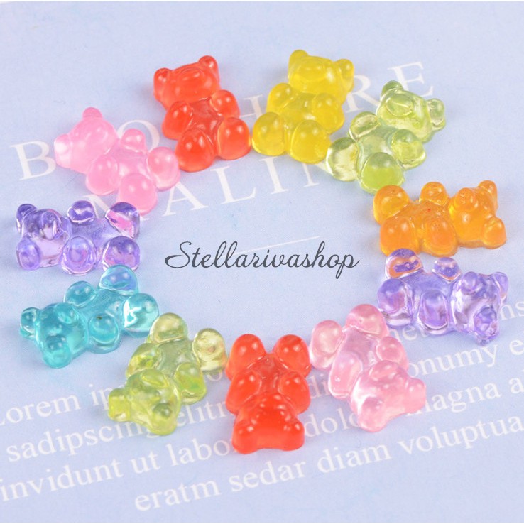 Charm Gummy gấu kẹo dẻo làm slime quà tặng trang trí