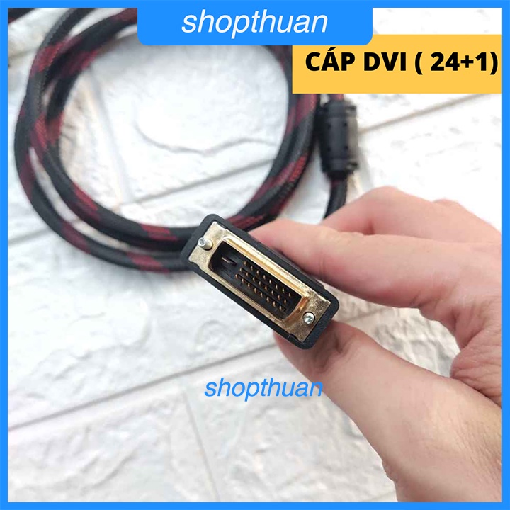 [Mã ELHACE giảm 4% đơn 300K] Dây Cáp 2 Đầu DVI 24+1 Dài 1.5m