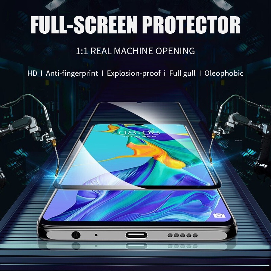 Kính Cường Lực 9D 3 Trong 1 Cho Realme C11 8 Pro C15 C12 C17 C25 C20 C21Y C25Y Realme 7 8i 7i 9i 5 5i 6i 5S Pro 2020 2021