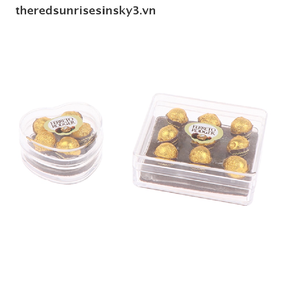 Mô hình hộp socola trang trí nhà búp bê tỉ lệ 1:12