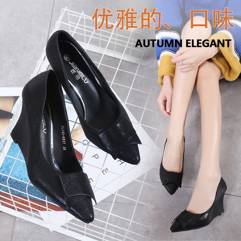Giày dự tiệc đế xuồng  gót cao 5p và 8p bền đẹp êm chân size 33/40   061020