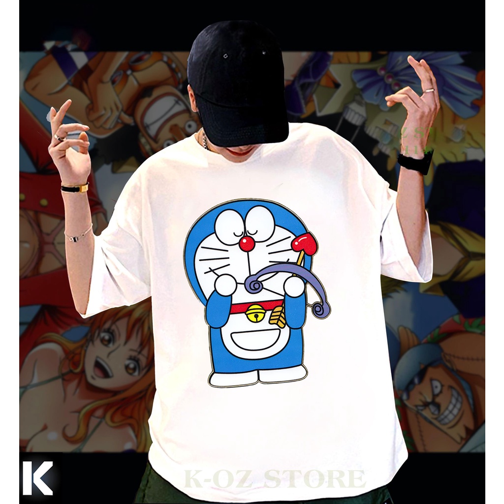 ÁO THUN CỔ TRÒN TAY NGẮN IN HÌNH DORAEMON-MÈO MÁY IN HÌNH HOẠT HÌNH ẤN TƯỢNG GIÁ RẺ CHƯA TỪNG CÓ CÓ ĐỦ SIZE - 230649