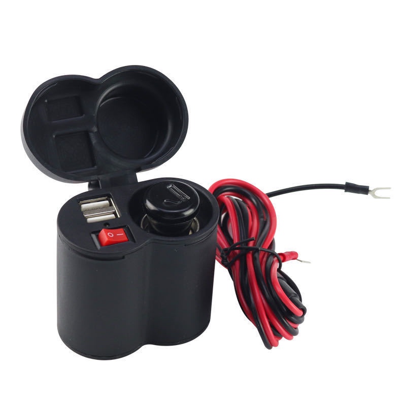 Cục Sạc Điện Thoại Nhanh 12V Usb Gắn Tay Lái Xe Máy / Ô Tô