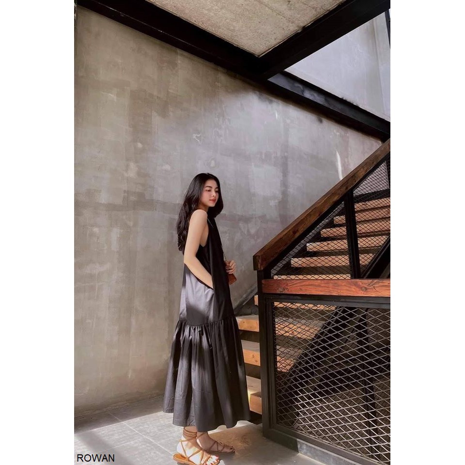 Đầm maxi đuôi cá thiết kế Napubee - váy dự tiệc thiết kế - đầm suông có túi ROWAN DRESS | BigBuy360 - bigbuy360.vn