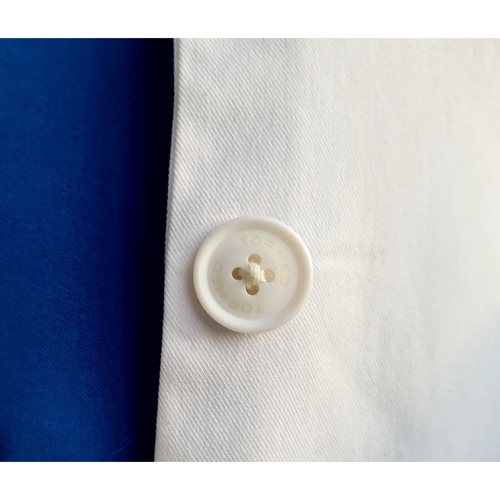 Áo blouse bác sĩ TOPMED chính hãng 2 lớp vest Âu