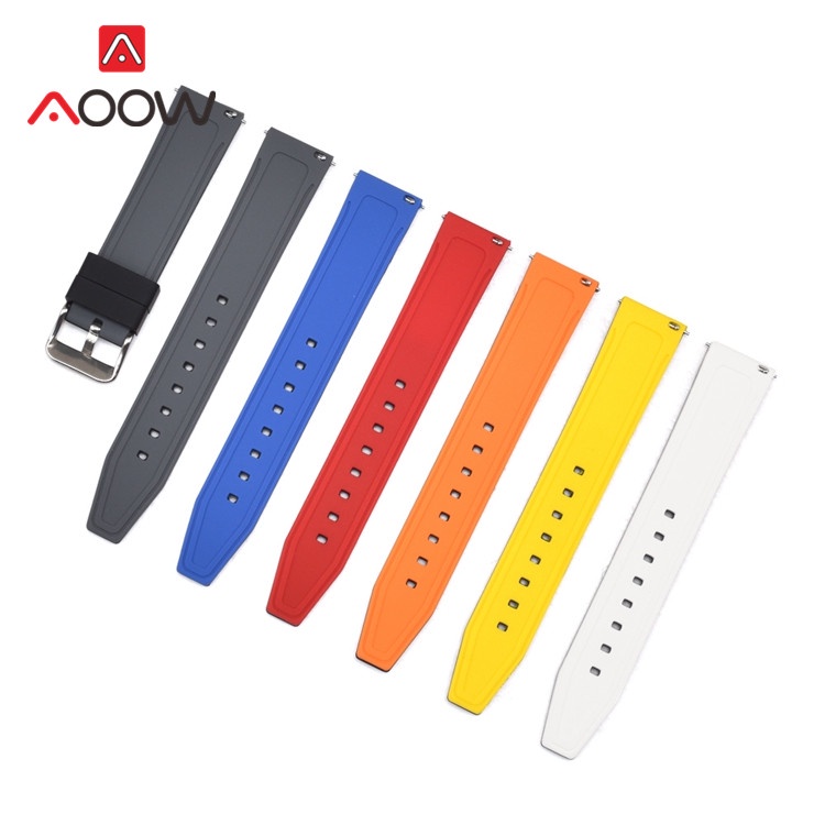 SAMSUNG Dây Đeo Silicon Mềm 20mm 22mm 24mm 26mm 42mm 46mm Cho Đồng Hồ Thể Thao Amazfit