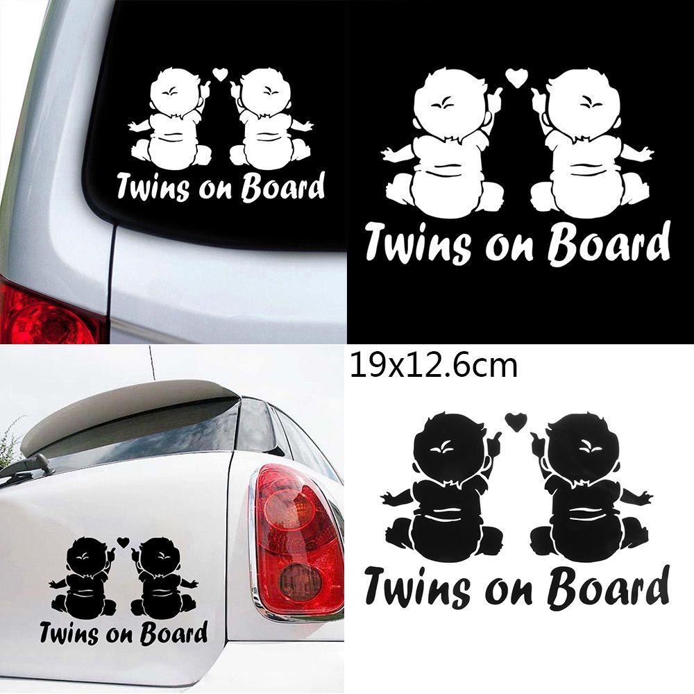1 Sticker Dán Cửa Sổ Xe Hơi Hình Hoạt Hình Phản Quang