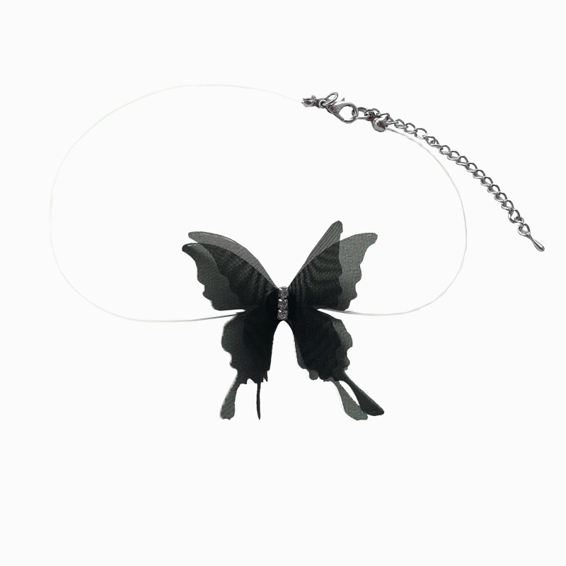 Vòng Cổ Choker Mặt Hình Bướm Xinh Xắn Thời Trang Cho Nữ