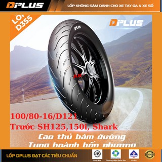 Lốp dplus 100/80-16 dành cho trước sh125,150, shark150 công nghệ nhâtjis