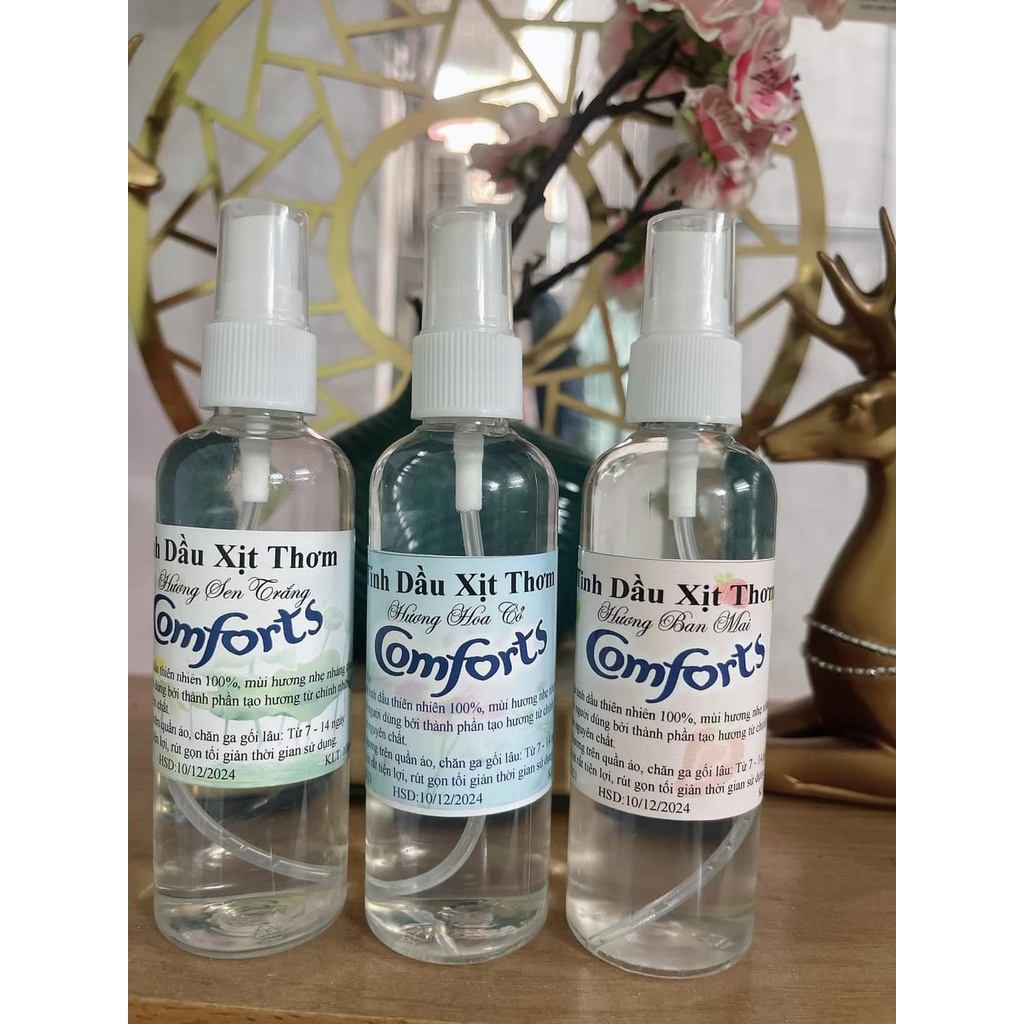 Combo 5 Chai Tinh Dầu Comfort Xịt Thơm Quần Áo 100ml