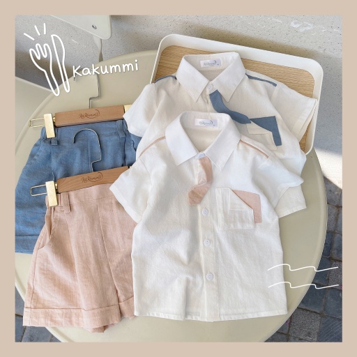 Set áo phối túi mix quần  Kakummi