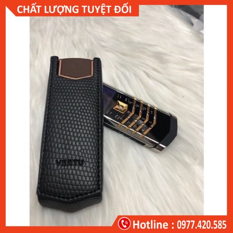 ⚡[Gía Sốc] Bao da Vertu Singature S đứng không nắp ⚡