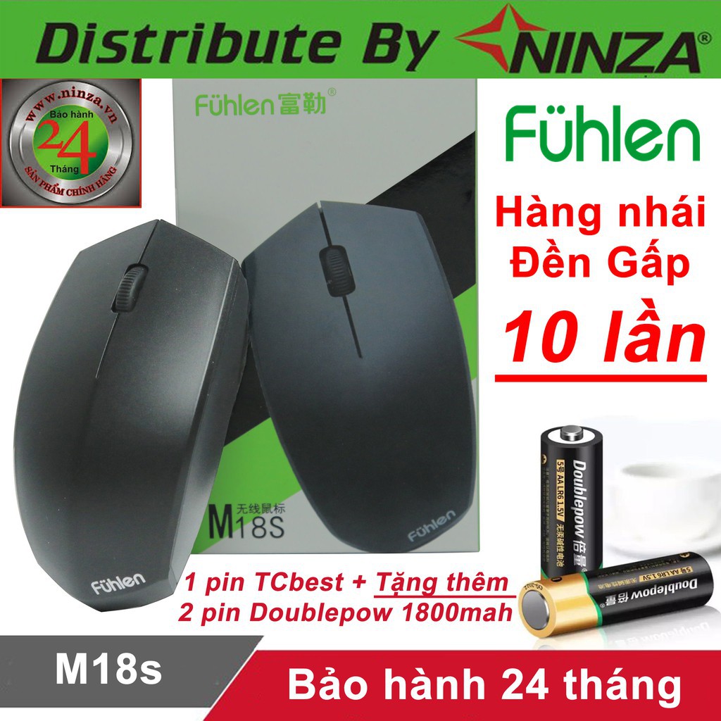 Chuột không dây Fuhlen M18s [Bảo hành 24 tháng] ♥️Freeship♥️ Chuột máy tính không dây Fuhlen M18s - Fuhlen A06G A09B