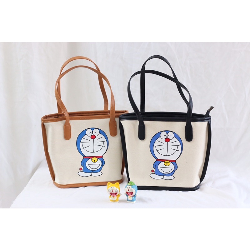 Túi Xách Phong Cách Viền Da Pu Doremon Doraemon