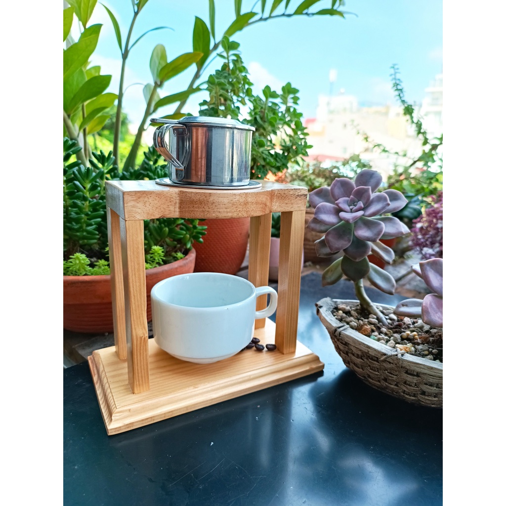 Giá đỡ Phin cafe bằng Gỗ