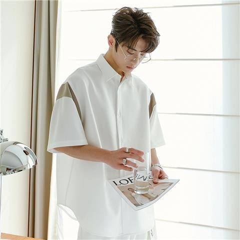 Áo Sơ Mi Tay Ngắn MAVOTA  Áo Sơ Mi Họa Tiết Phong Cách Hàn Quốc Thời Trang  Dành Cho Nam Và Nữ ASM46